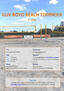 1e editie GUV BOVO BEACH toernooi